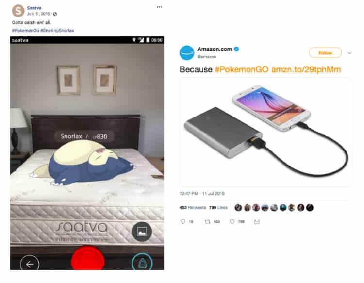examples of newsjacking - pokemon go