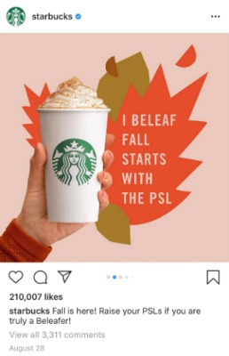 pumpkin spice social media campaign 1