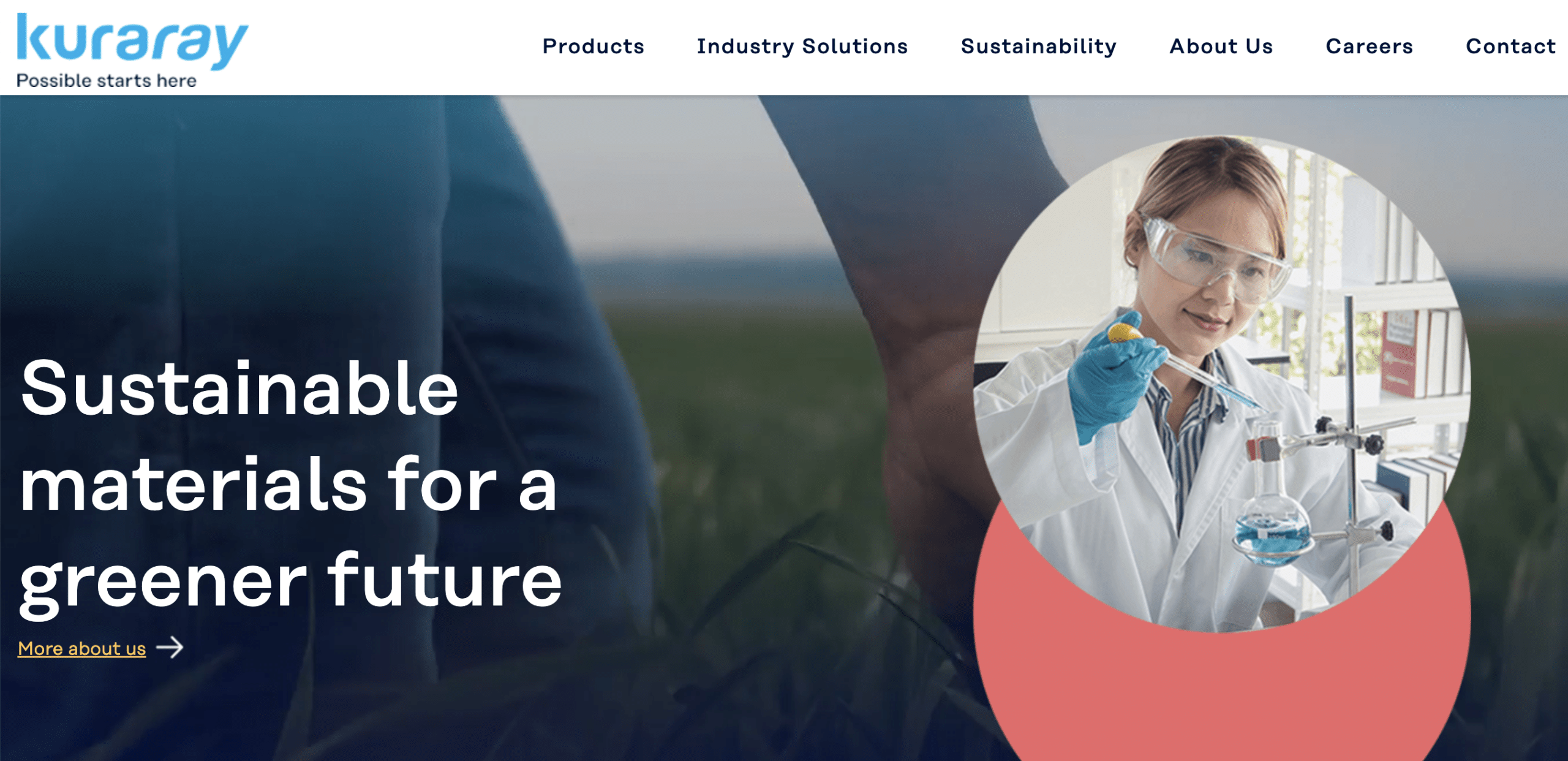 Industrial Website Example Kuraray